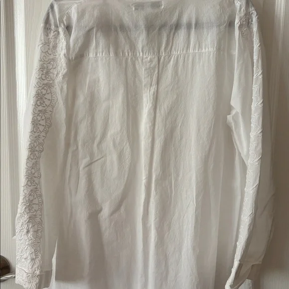ALEXANDER DEL ROSSA White Cotton Nightgown - Picture 6 of 10
